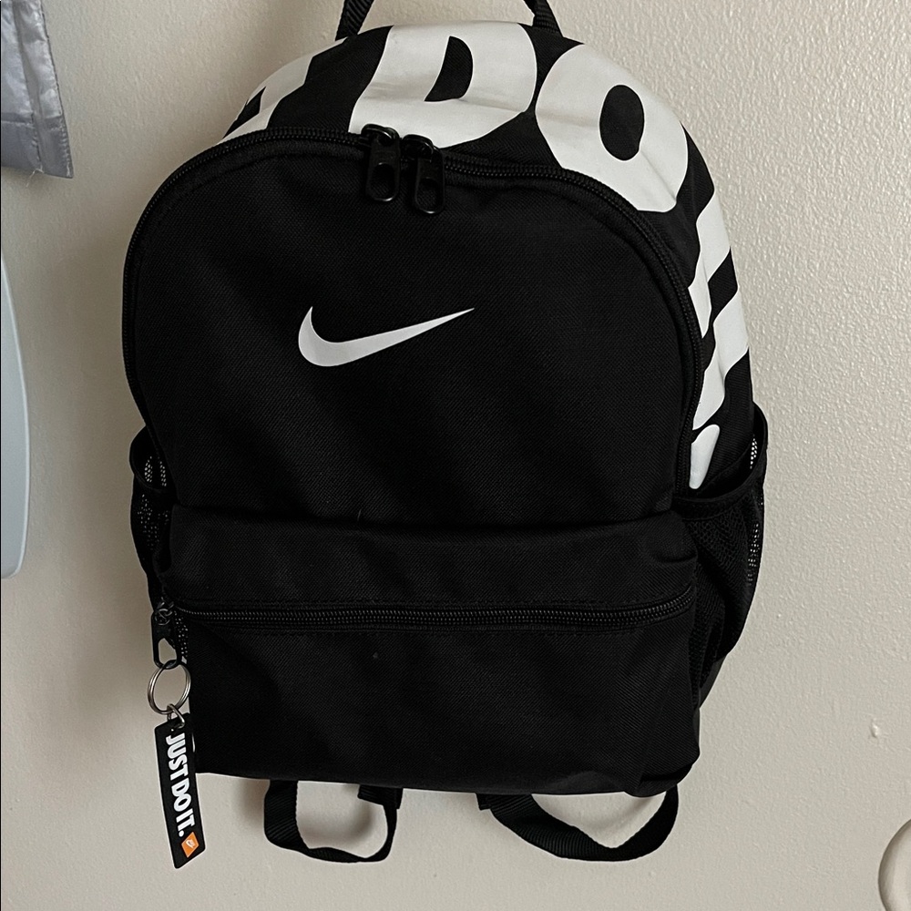 Nike Black and White Small Backpack